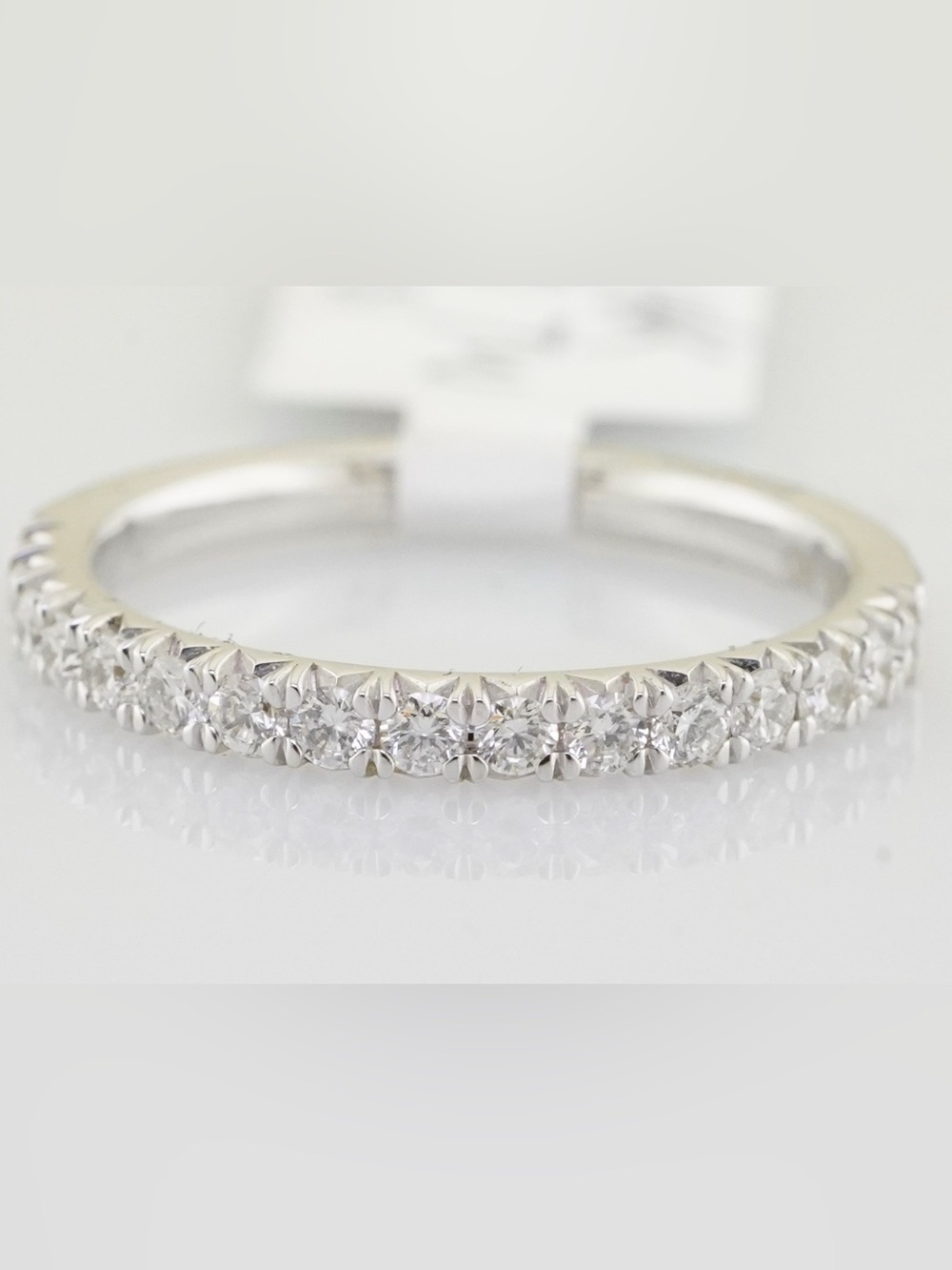 14k white gold natural diamond wedding band/anniversary band